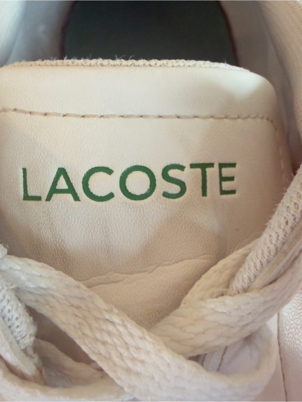 Lacoste White Leather Hydez Low-Top Sneakers Green Croc Logo Men’s 10 - Picture 12 of 16